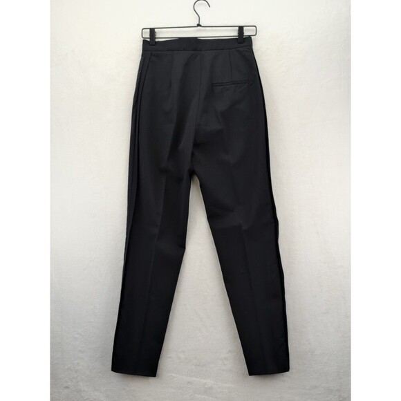 Lanvin Wool Blend Diamond Hook Closure Women's Pants Size 36/6 Made In Slovakia - Picture 5 of 16
